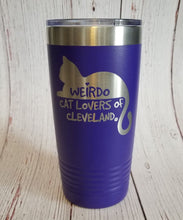 Load image into Gallery viewer, Weirdo Logo 20oz. Stainless Steel Travel Tumbler